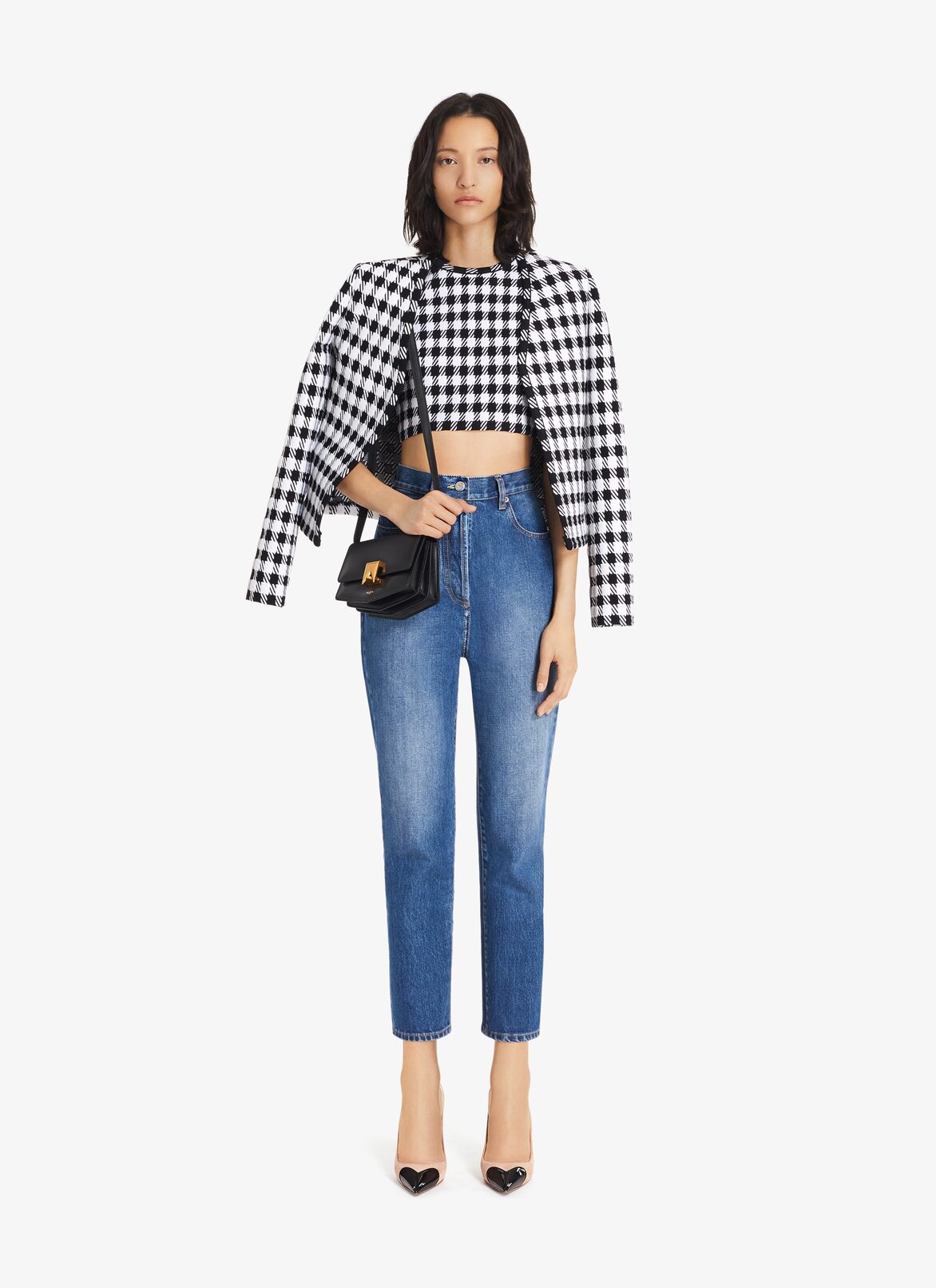 High-waist denim jeans ALAÏA BLUE JEANS HIGH-WAIST DENIM JEANS